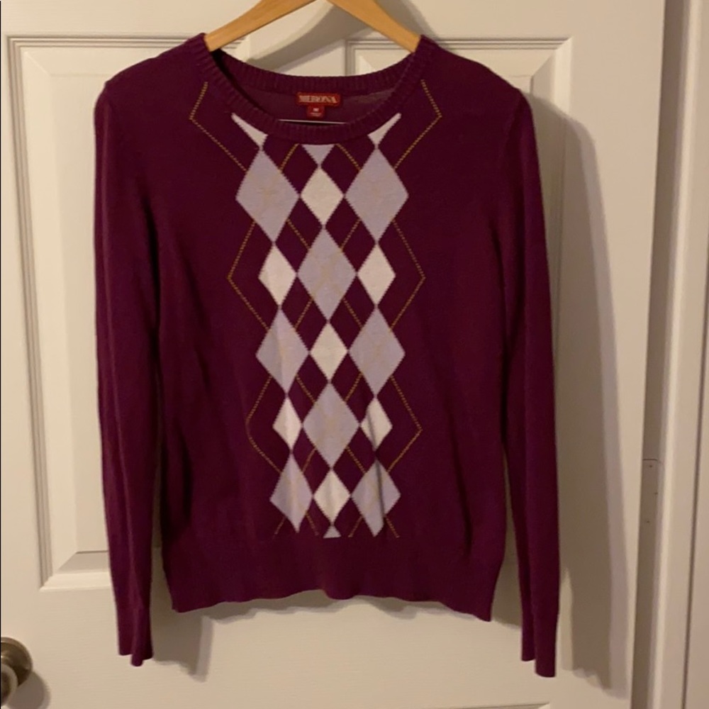 Merona argyle pattern sweater